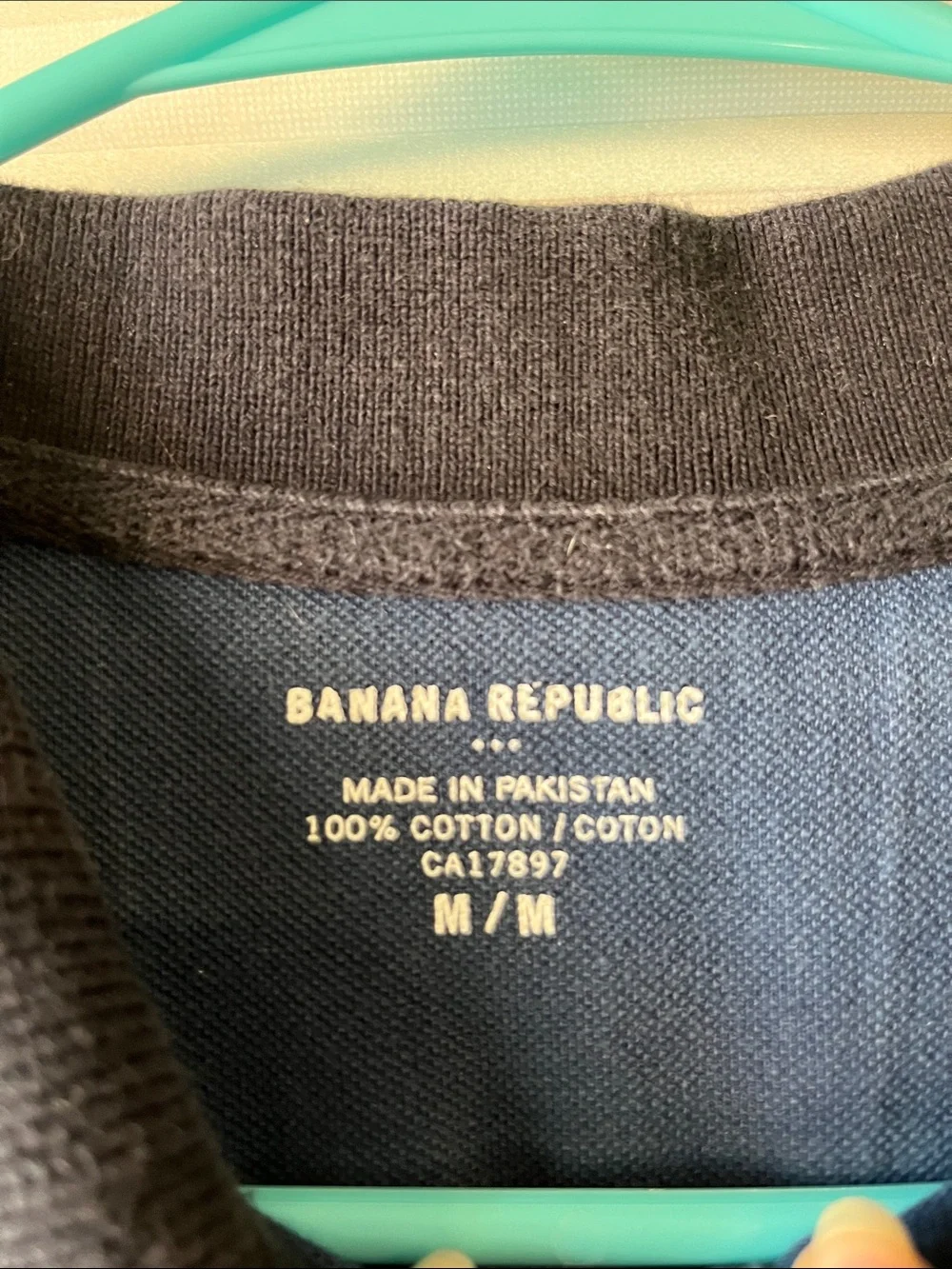 Banana Republic Cotton Collared Short Sleeve Shirt